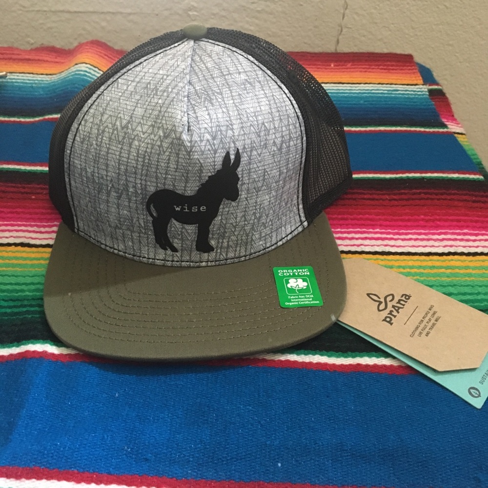 Prana Funny Adjustable Mesh Trucker Hat NWT